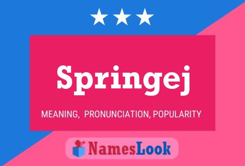 ملصق اسم Springej