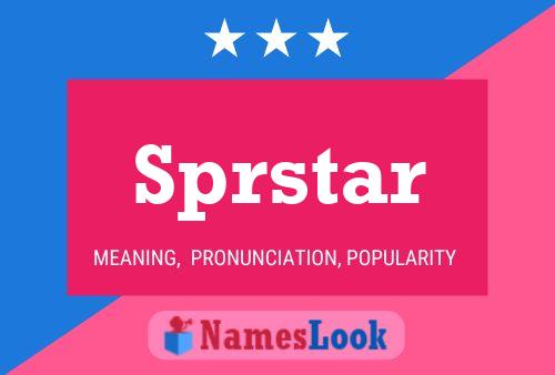 ملصق اسم Sprstar