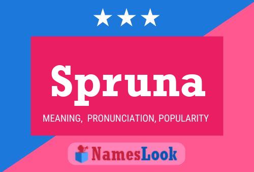 ملصق اسم Spruna