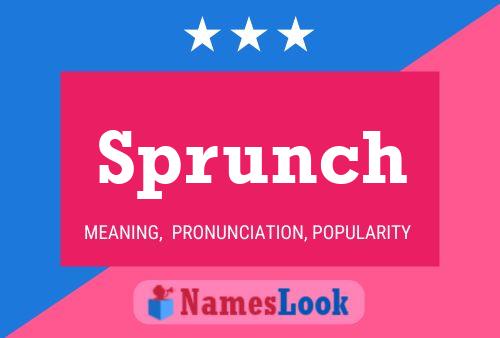 ملصق اسم Sprunch