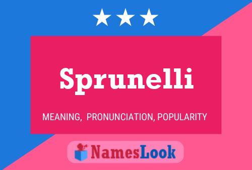 ملصق اسم Sprunelli