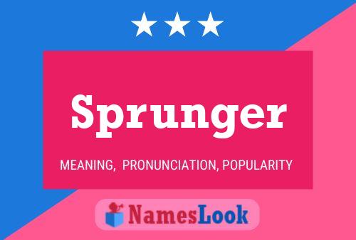 ملصق اسم Sprunger