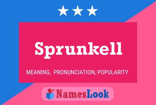 ملصق اسم Sprunkell