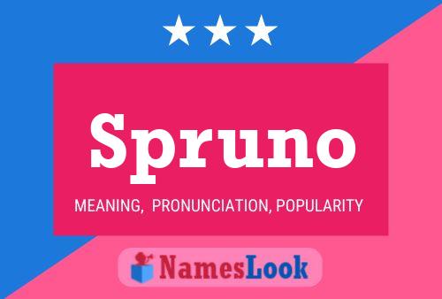 ملصق اسم Spruno