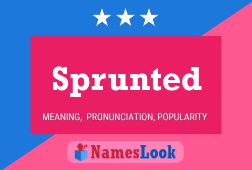 ملصق اسم Sprunted