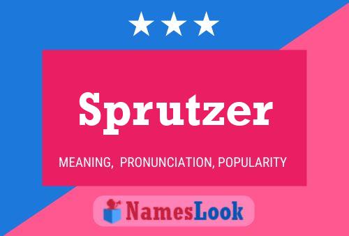 ملصق اسم Sprutzer