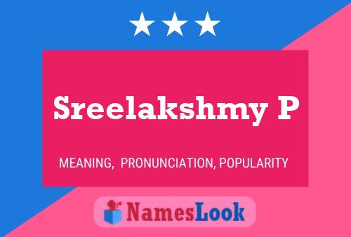 ملصق اسم Sreelakshmy P