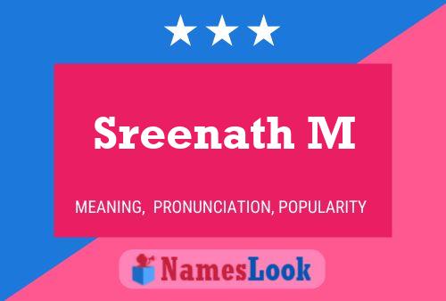 ملصق اسم Sreenath M