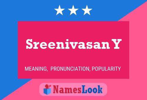 ملصق اسم Sreenivasan Y