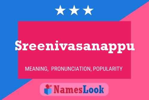 ملصق اسم Sreenivasanappu