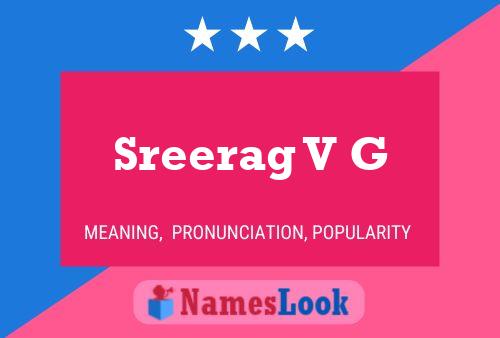 ملصق اسم Sreerag V G