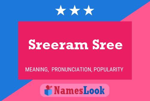 ملصق اسم Sreeram Sree