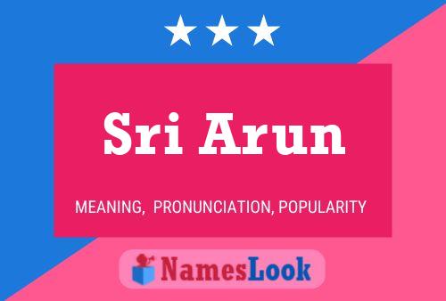 ملصق اسم Sri Arun