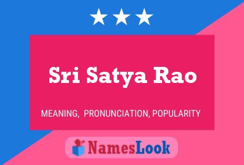 ملصق اسم Sri Satya Rao