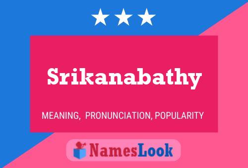 ملصق اسم Srikanabathy