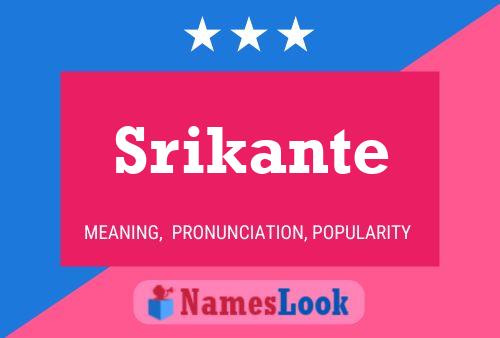 ملصق اسم Srikante