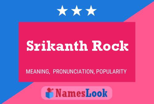 ملصق اسم Srikanth Rock