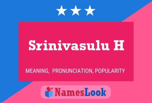 ملصق اسم Srinivasulu H