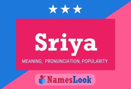 ملصق اسم Sriya