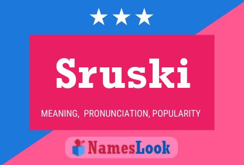 ملصق اسم Sruski