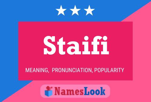 ملصق اسم Staifi