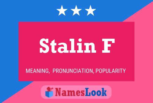 ملصق اسم Stalin F