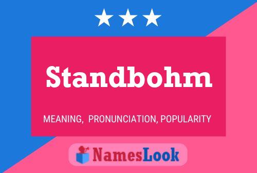 ملصق اسم Standbohm