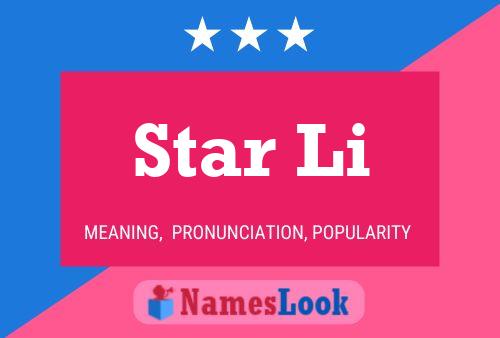 ملصق اسم Star Li