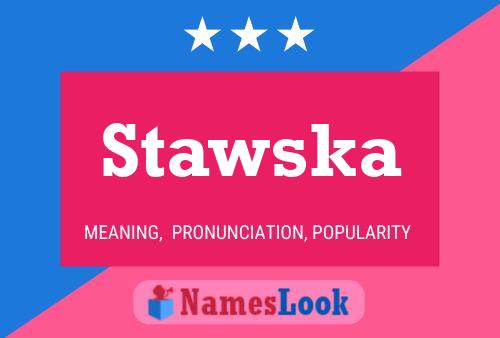 ملصق اسم Stawska