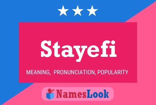 ملصق اسم Stayefi