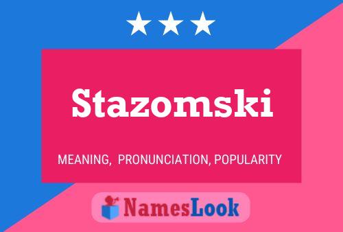 ملصق اسم Stazomski