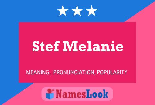 ملصق اسم Stef Melanie