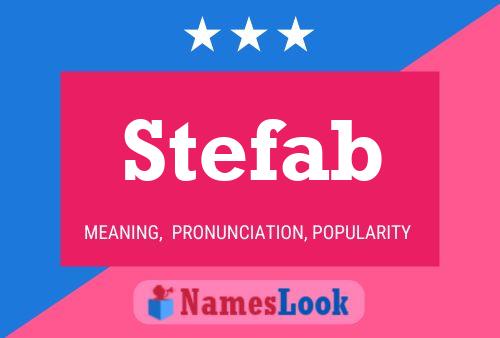 ملصق اسم Stefab