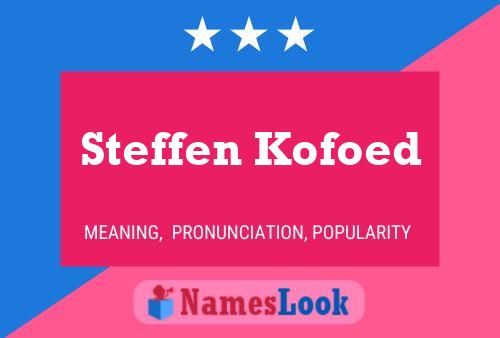 ملصق اسم Steffen Kofoed