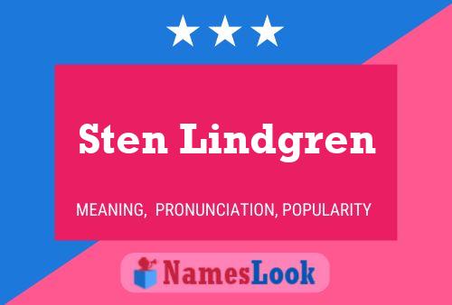 ملصق اسم Sten Lindgren