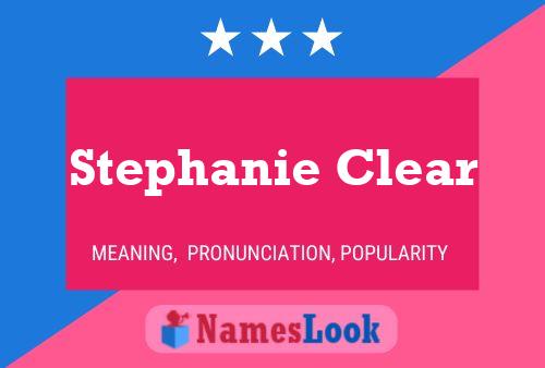 ملصق اسم Stephanie Clear