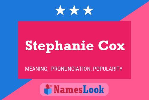 ملصق اسم Stephanie Cox