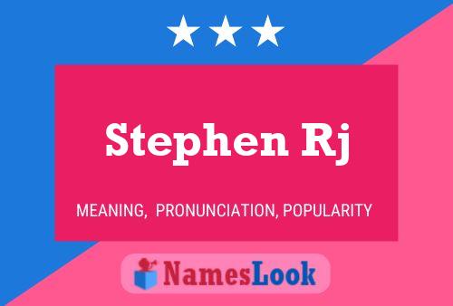 ملصق اسم Stephen Rj