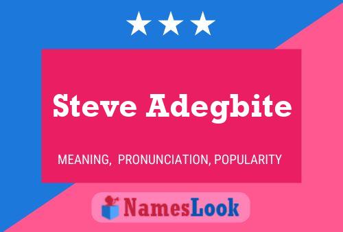 ملصق اسم Steve Adegbite