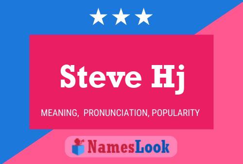 ملصق اسم Steve Hj