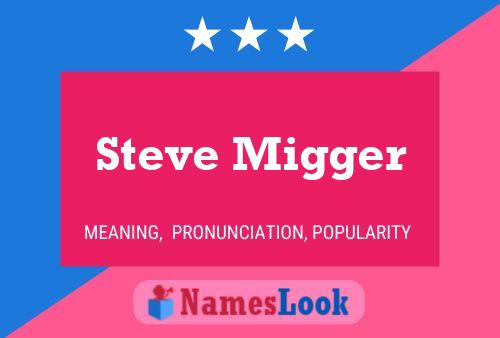 ملصق اسم Steve Migger