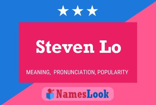 ملصق اسم Steven Lo