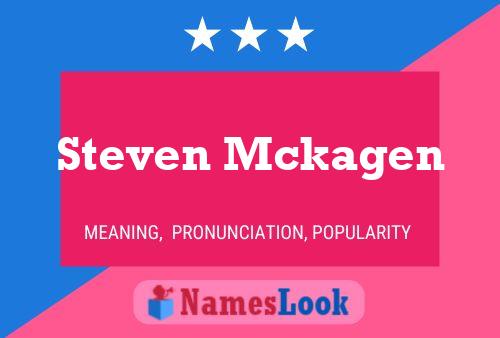 ملصق اسم Steven Mckagen