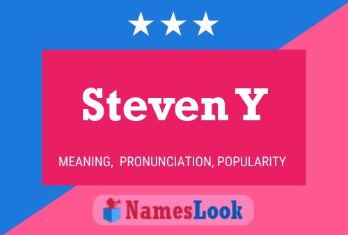 ملصق اسم Steven Y