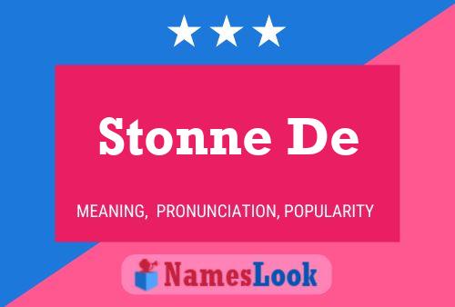 ملصق اسم Stonne De