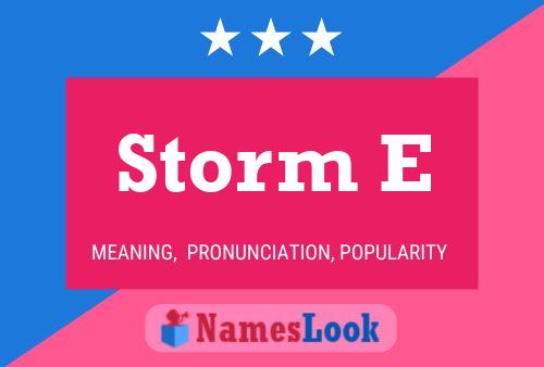 ملصق اسم Storm E