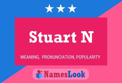 ملصق اسم Stuart N