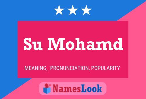 ملصق اسم Su Mohamd