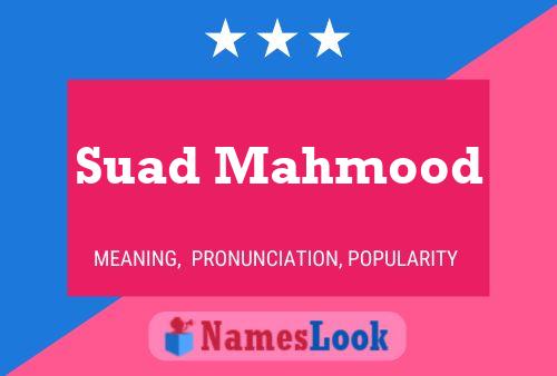 ملصق اسم Suad Mahmood