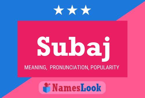 ملصق اسم Subaj